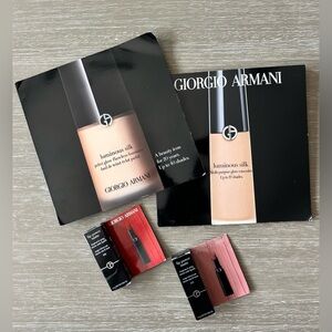 Giorgio Armani Beauty Lip Power Matte Lipstick Matte 111 Nude Pink & 400 Red